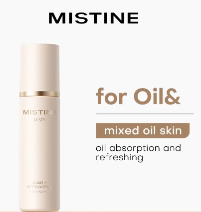 Xịt khóa makeup Mistine 100ml/30ml – Cố định lớp trang điểm, lì mịn cả ngày