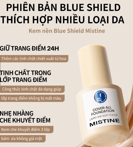 Kem nền Mistine 30g – Kiềm dầu, che phủ hoàn hảo, lâu trôi 36H