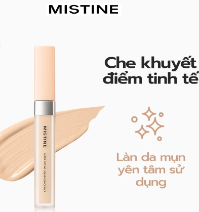 Kem che khuyết điểm Mistine 6.5ml – Lì mịn, lâu trôi, che phủ hoàn hảo