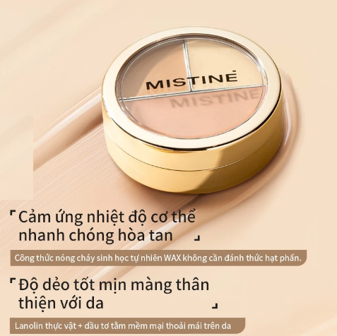 Kem che khuyết điểm Mistine 6g – 3 màu, che phủ hoàn hảo, tự nhiên, lâu trôi
